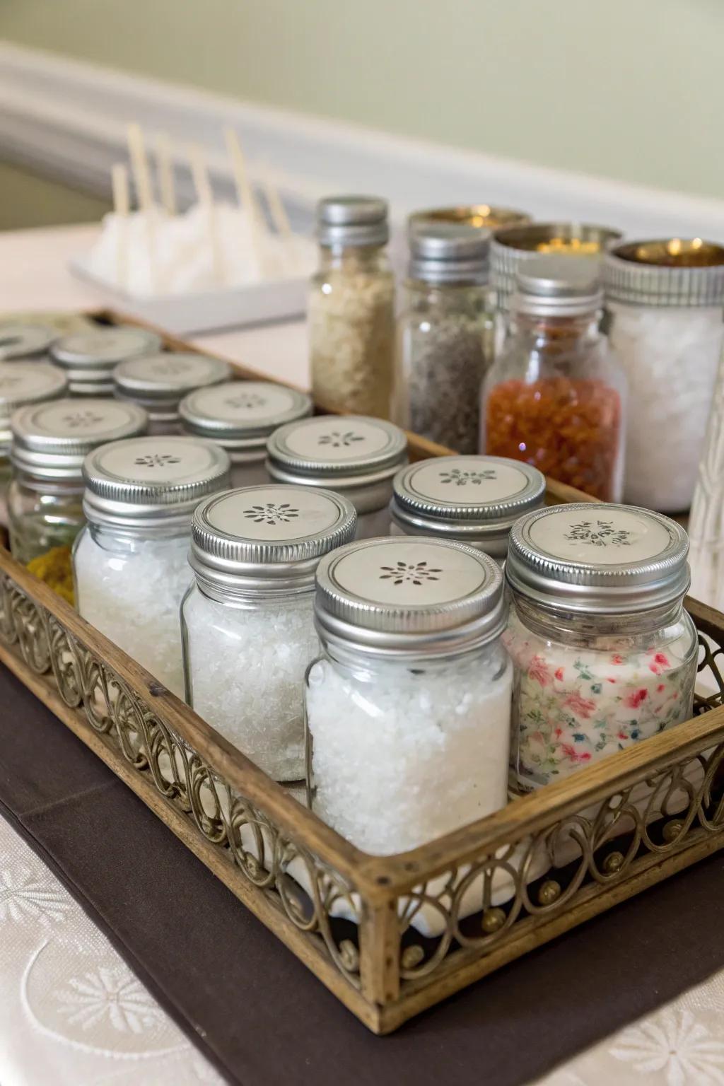 Diverse container selection for flexible magnesium flake storage