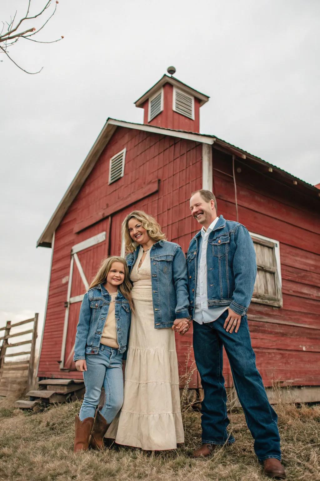 Twill combined with creams creates a cozy, down-to-earth look.