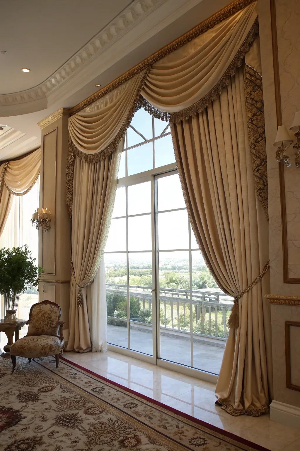 Custom curtains offer the perfect fit.