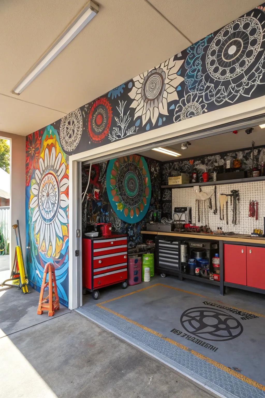 Hand-made wall art adds a personal touch to your man cave.
