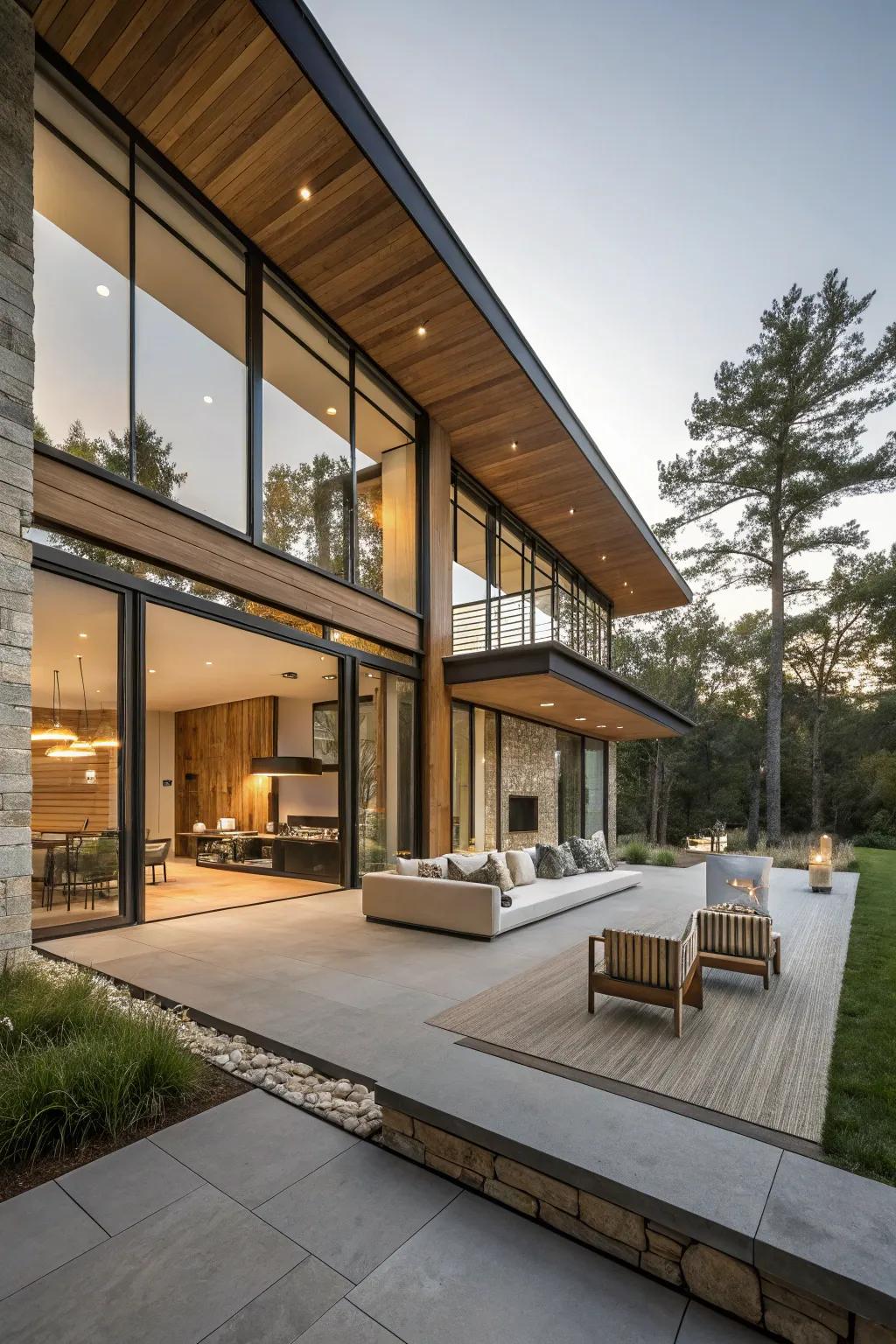 A modern minimalist design that emphasizes simplicity and elegance.