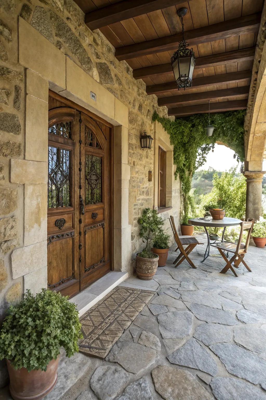 Tactile layers generating a luxurious, countryside appearance.