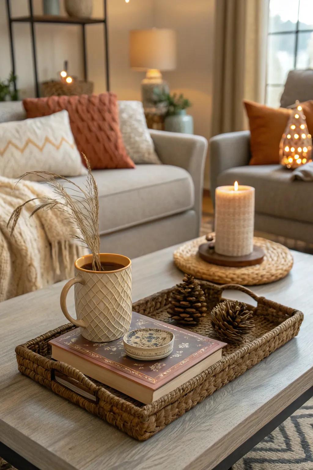 Welcoming hues set a friendly vibe in any living space.