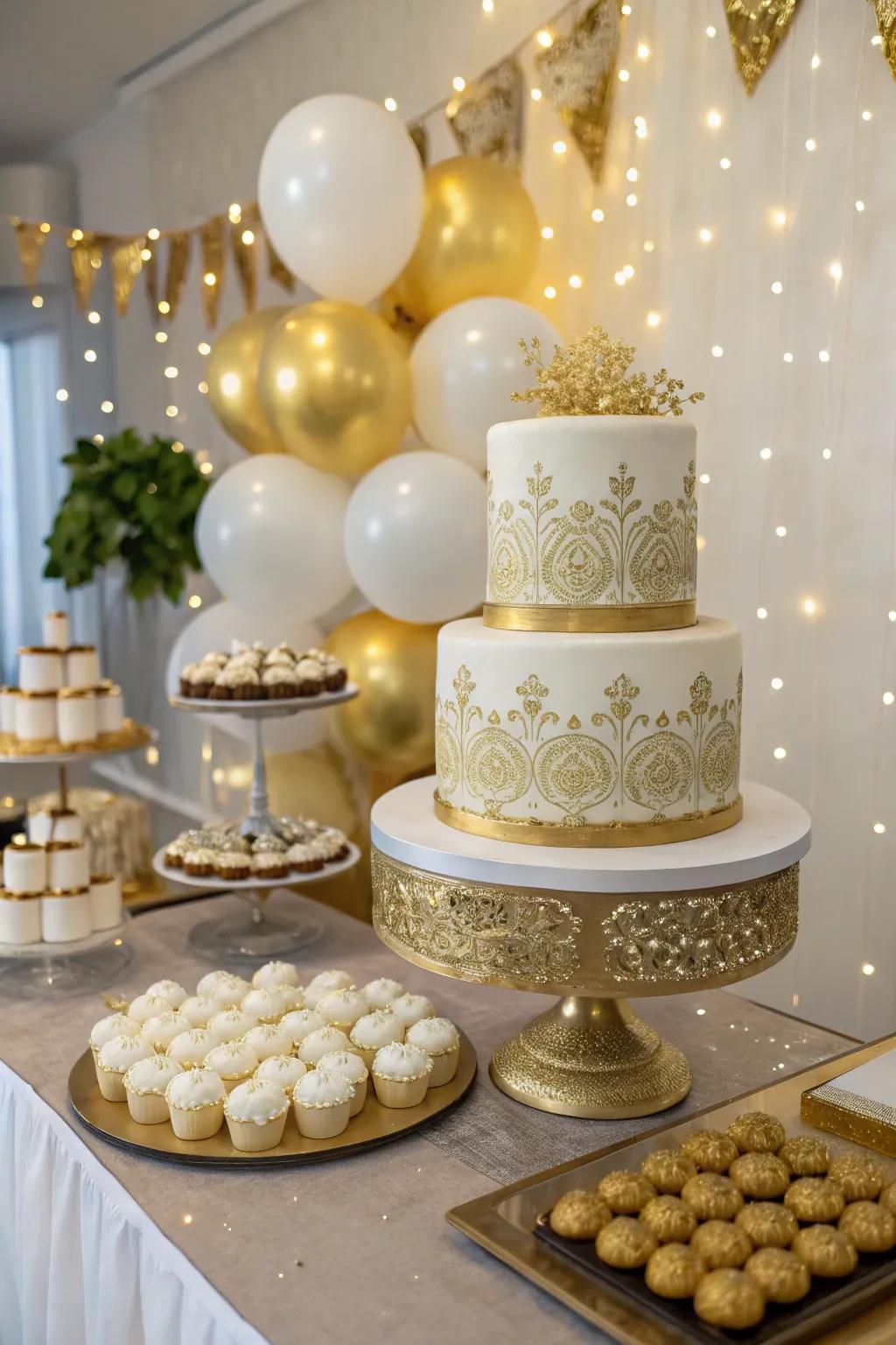 A dessert stage that's as tasty as it is beautiful.