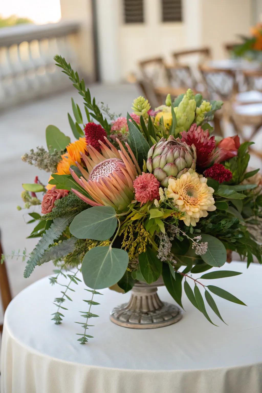 Refined floral displays add a touch of nature's beauty to your decor.