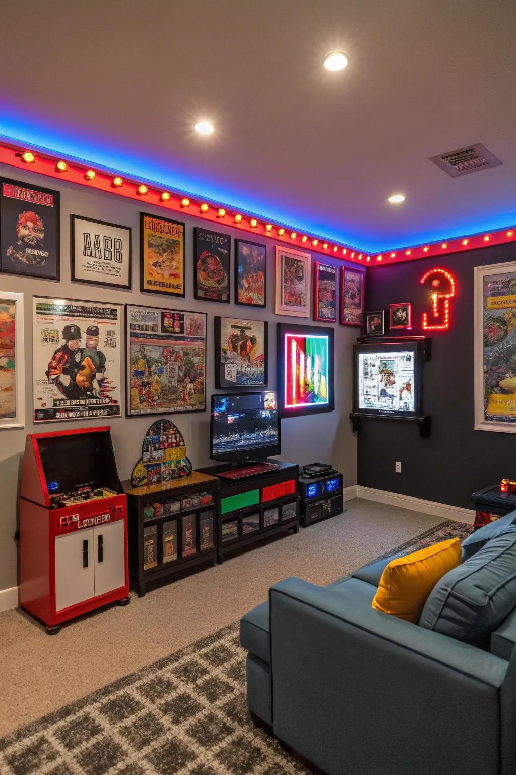 Themed decor to make your office game room totally yours.