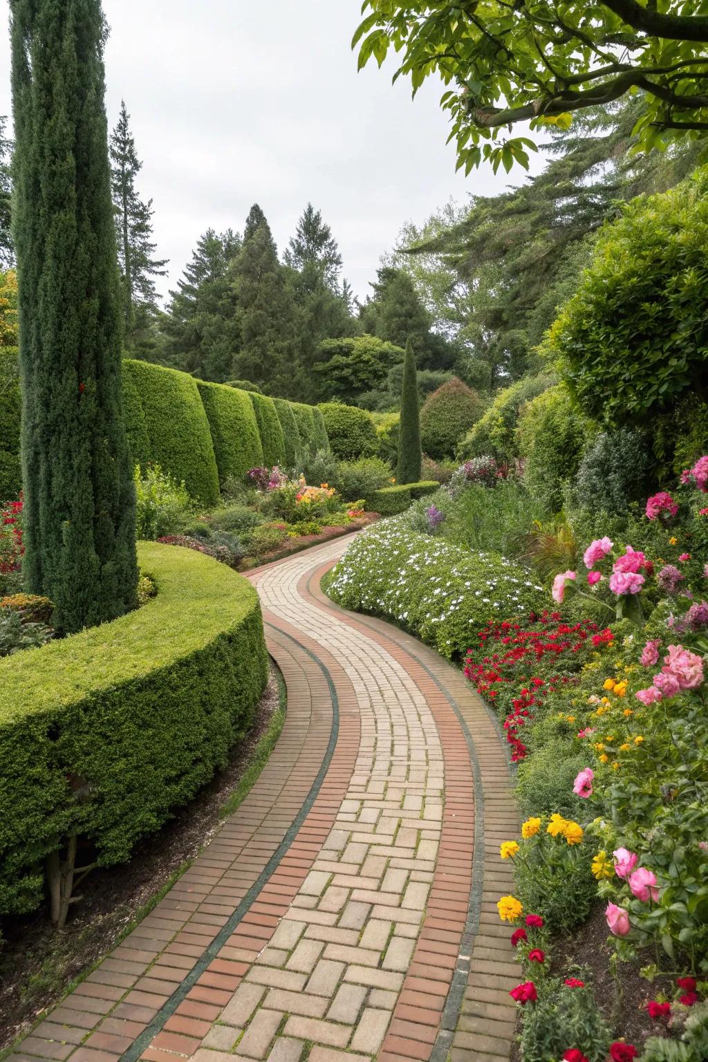 Designed passages guide you across this scenic garden