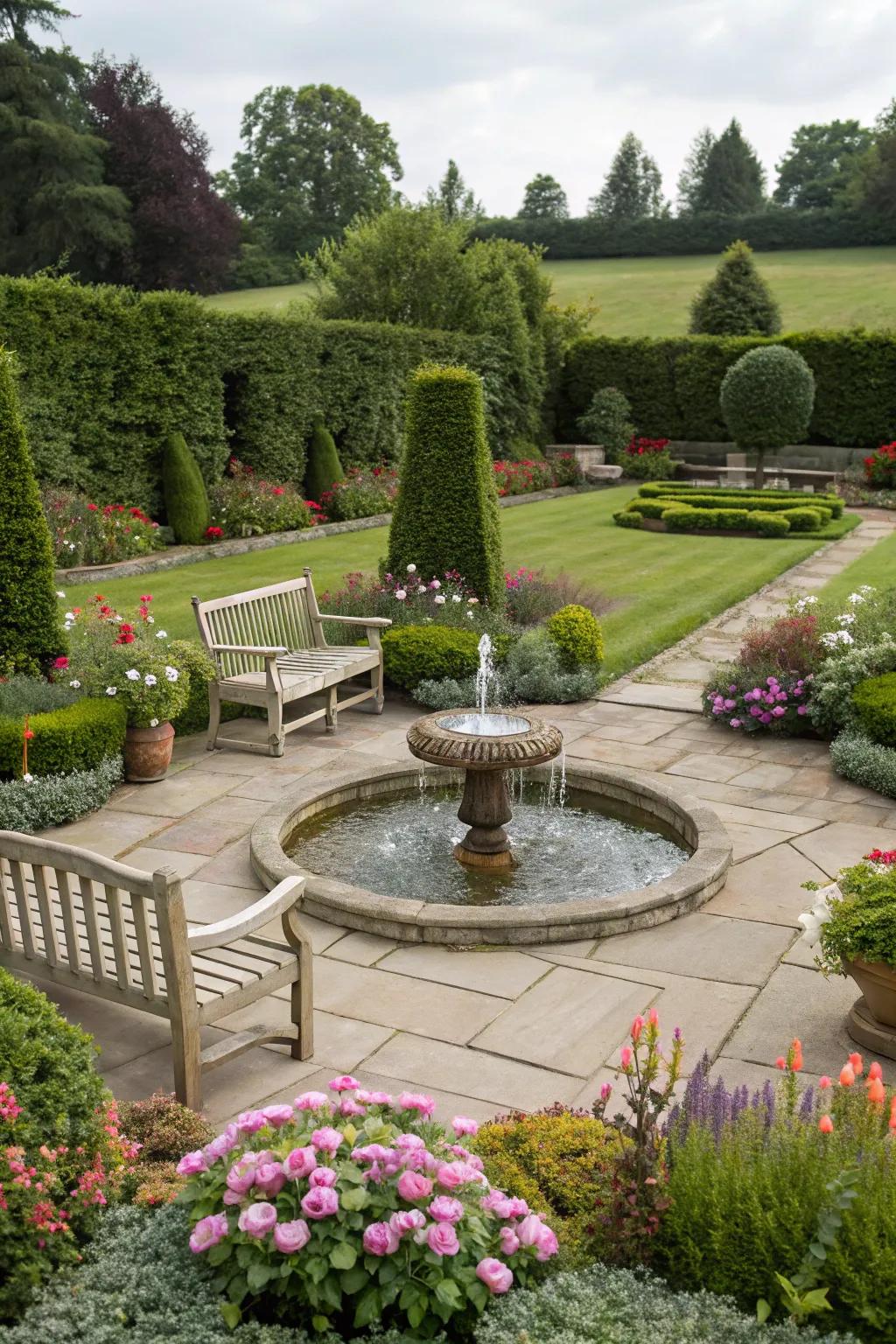 A water element introduces tranquility and refinement to your garden.