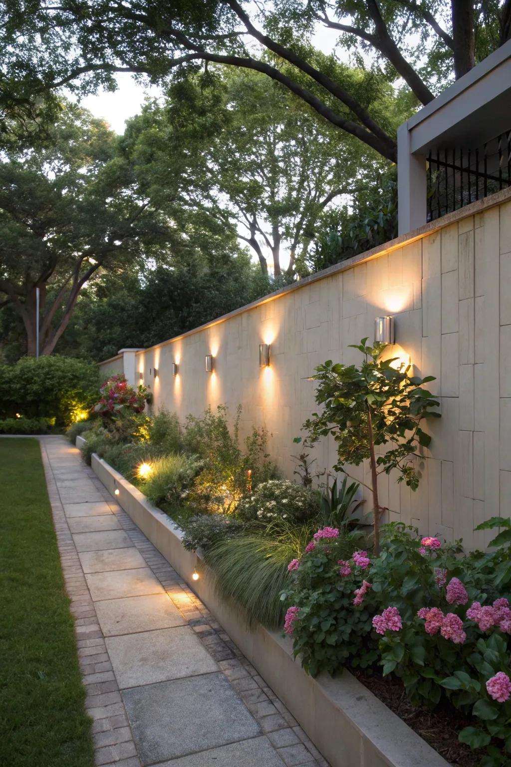 For a unified appearance, lights should blend in with nature.