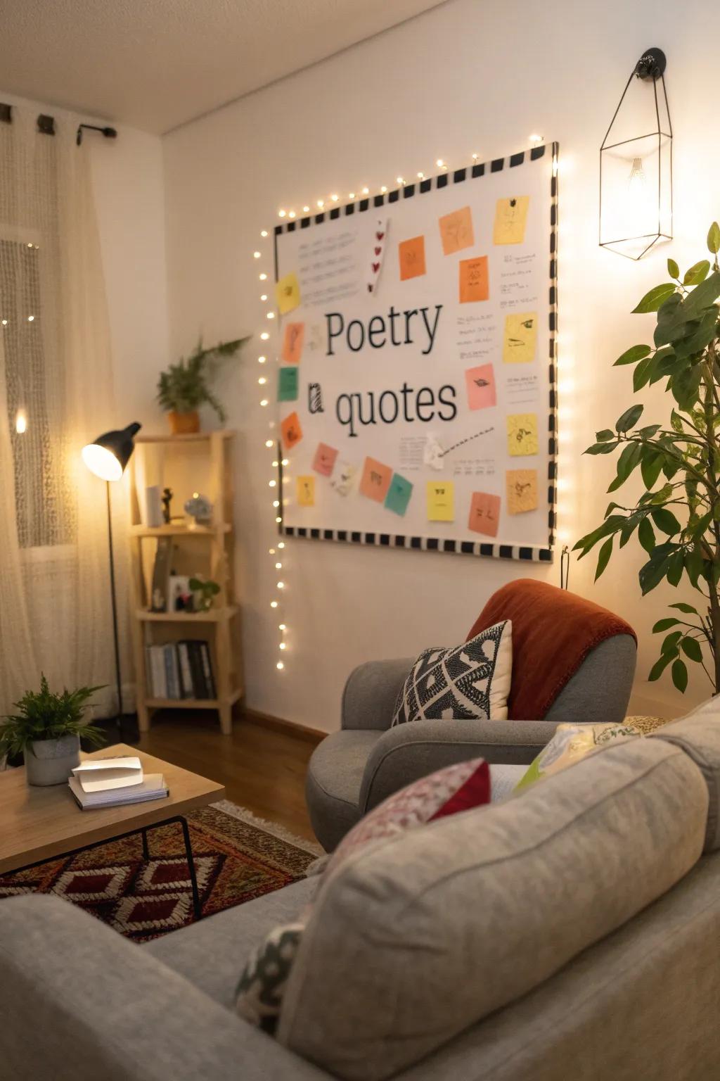 Infuse your environment with the essence of verse.