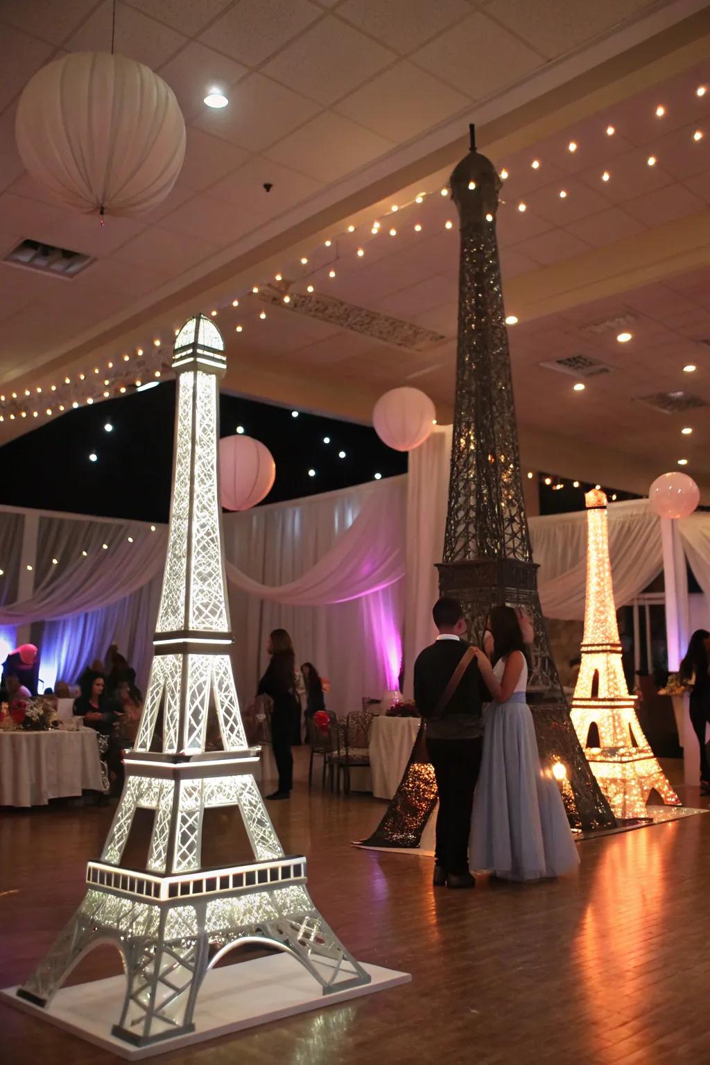Transport guests to the City of Love with Paris-themed decor.