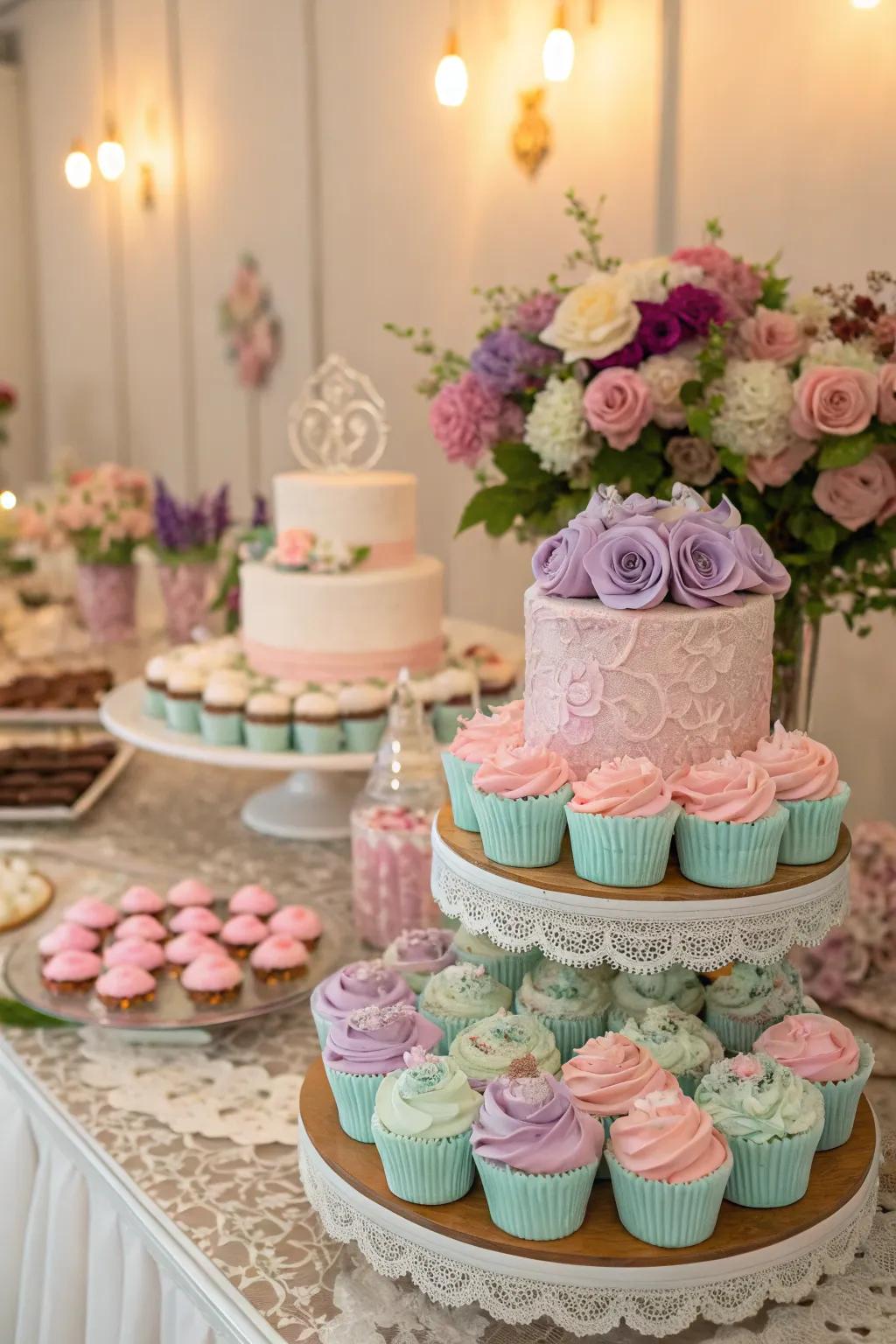 Styled dessert tables are equally delicious and appealing.