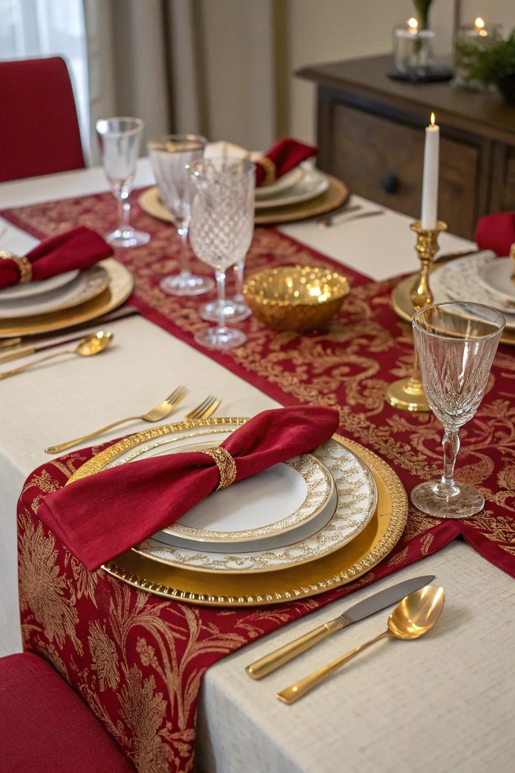 An elegant tablescape enhances the dining adventure.
