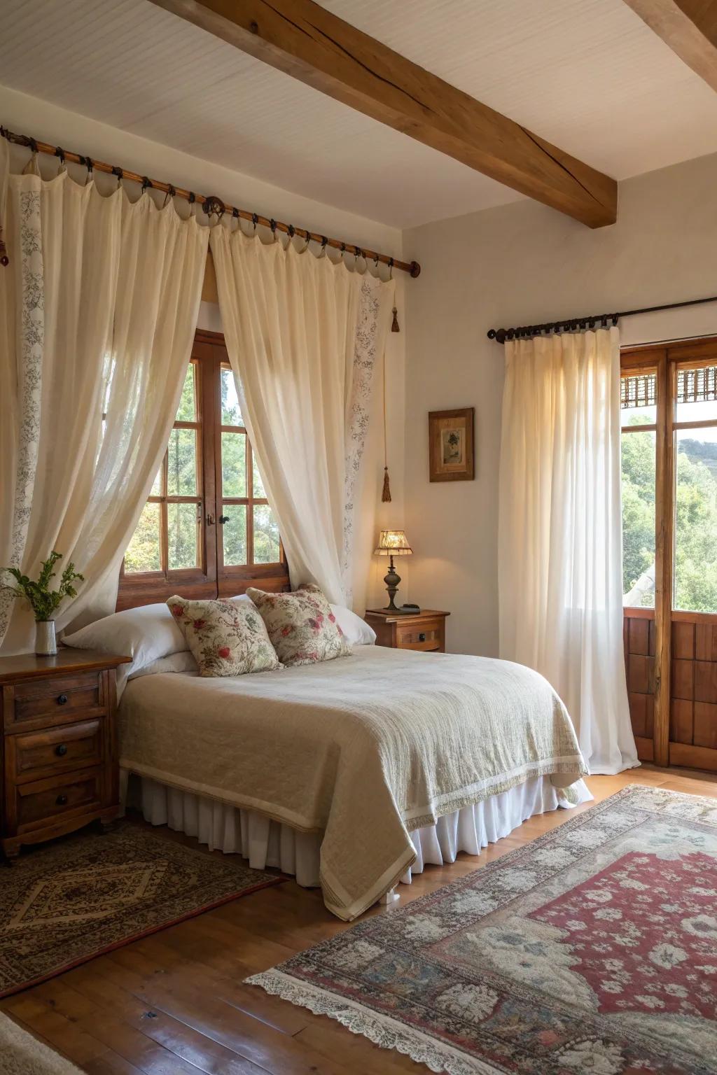 Damage-free mounts provide a traditional look without harming the walls.