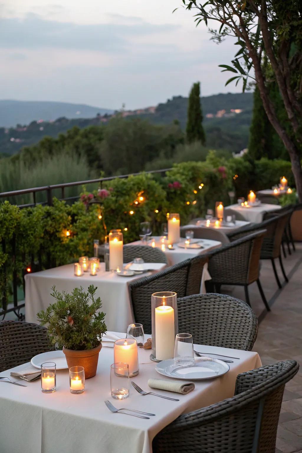 Simulated flames present a romantic sheen free of concerns.