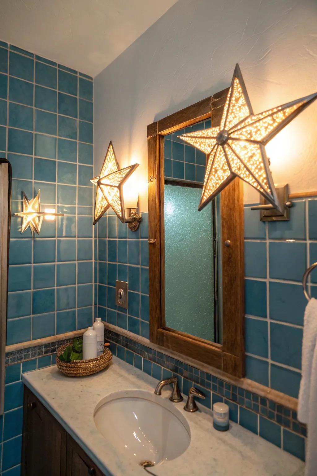 Unique illumination apparatuses that incorporate character to the lavatory.
