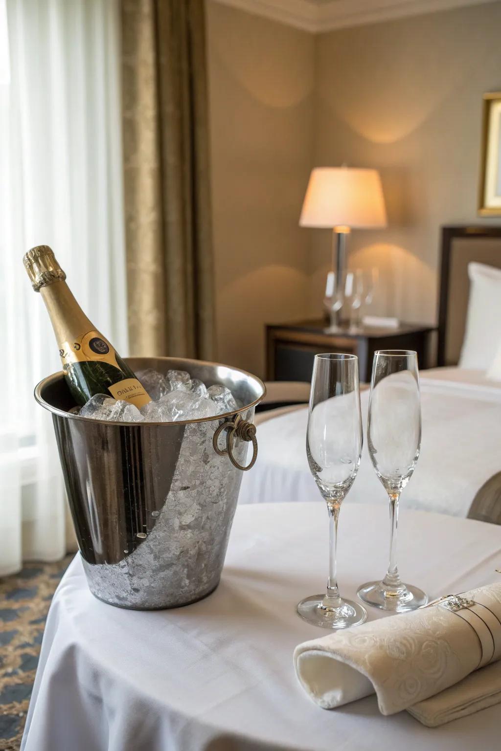 Bubbly nectar sets the stage for celebration and romance.