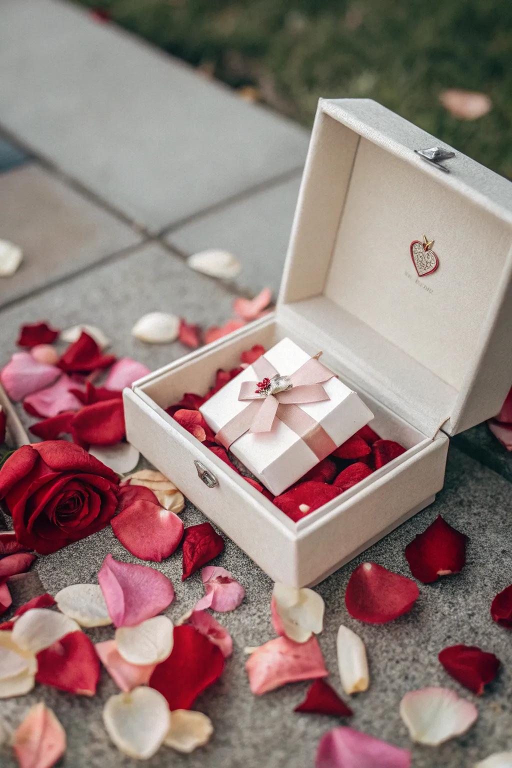 A surprise gift box filled with <strong><em>floral accents</em></strong>” loading=”lazy” class=”pimg”>
	</picture><figcaption>A surprise gift box filled with <strong><em>floral accents</em></strong></figcaption></figure>
<p>For a sentimental touch, load a gift box with <strong><em>floral accents</em></strong> before placing a present inside. It’s akin to offering two presents simultaneously, with the <strong><em>floral accents</em></strong> incorporating an element of astonishment and pleasure.</p>
<h3>These products might help:</h3>
<ul class=