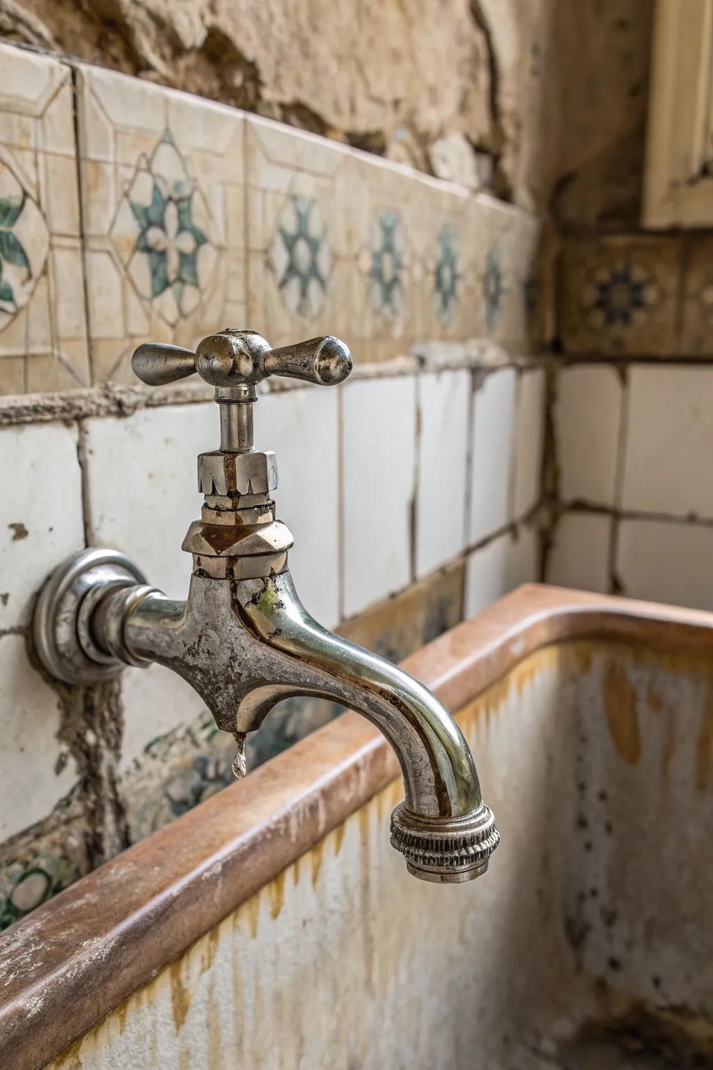 Classic spout water spouts evoke a sense of history and charm.
