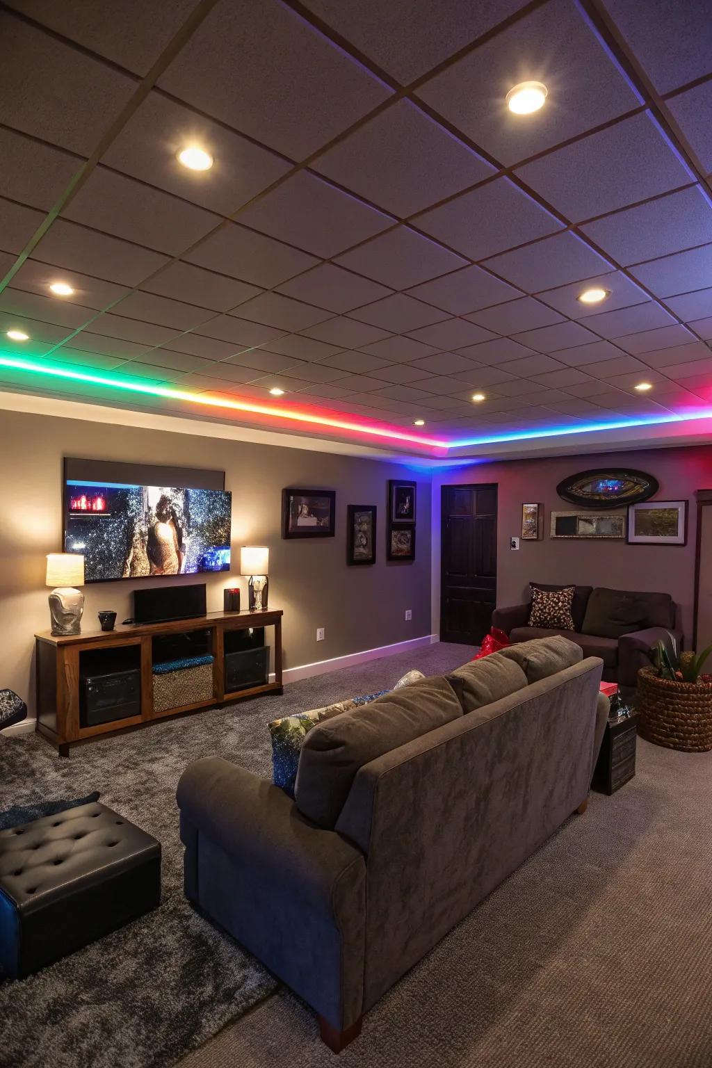 Imaginative lighting transforms the mood and atmosphere.