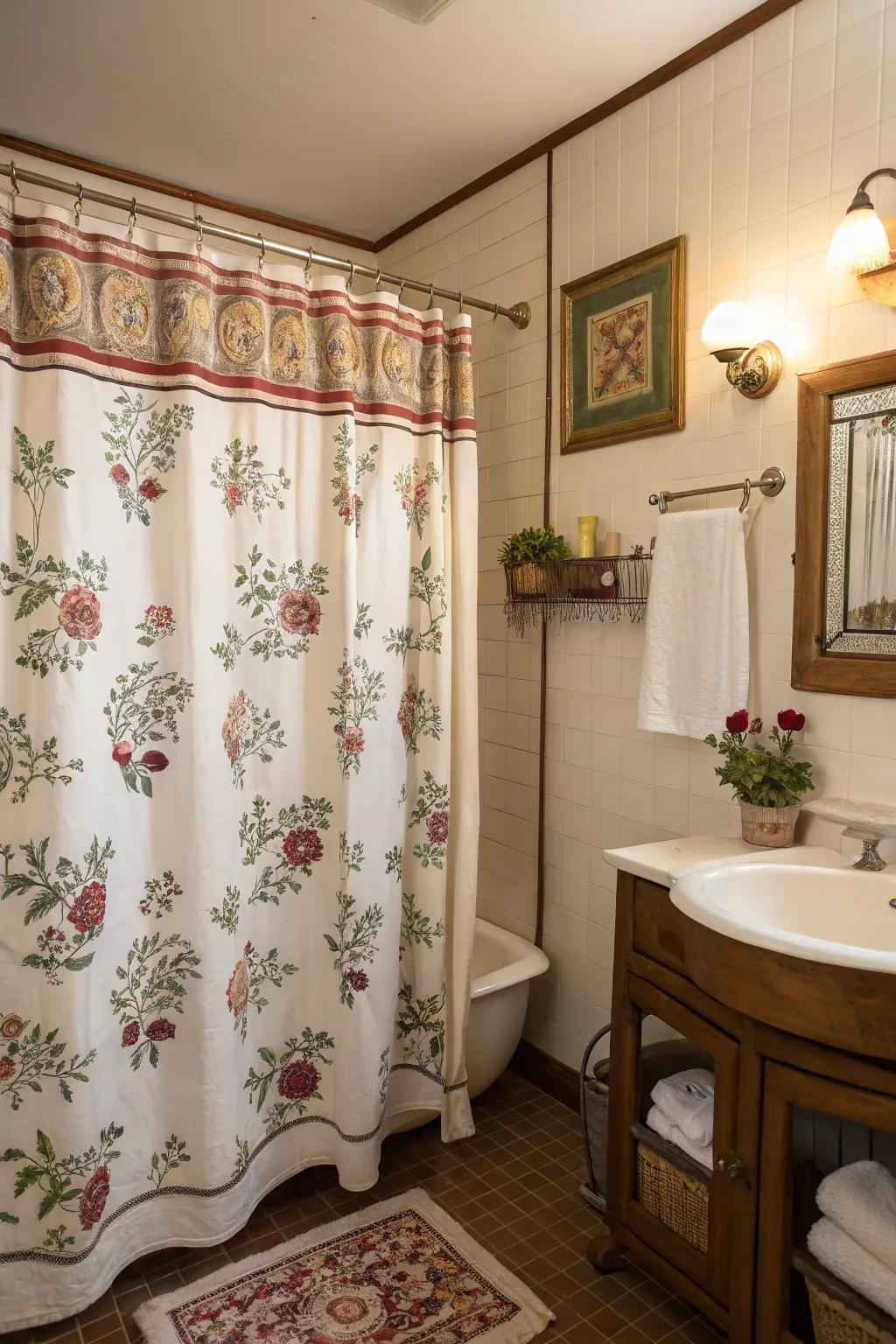 Vintage patterns impart a charming sense of nostalgia.