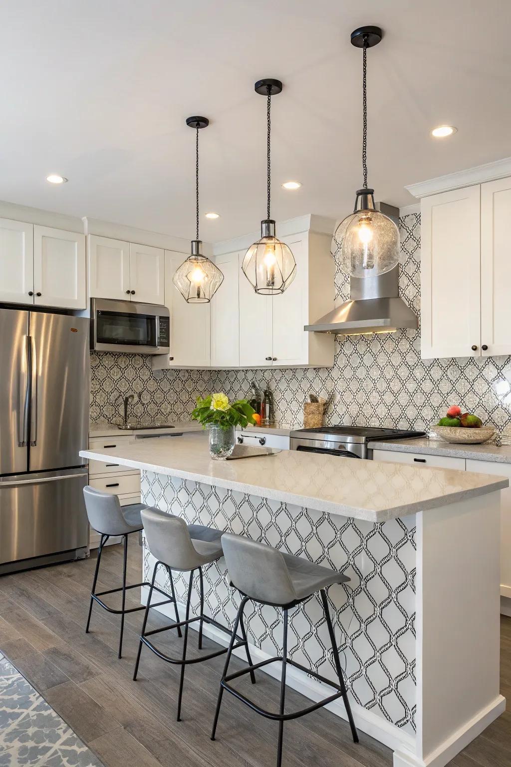Stylish details significantly impact a small kitchen.