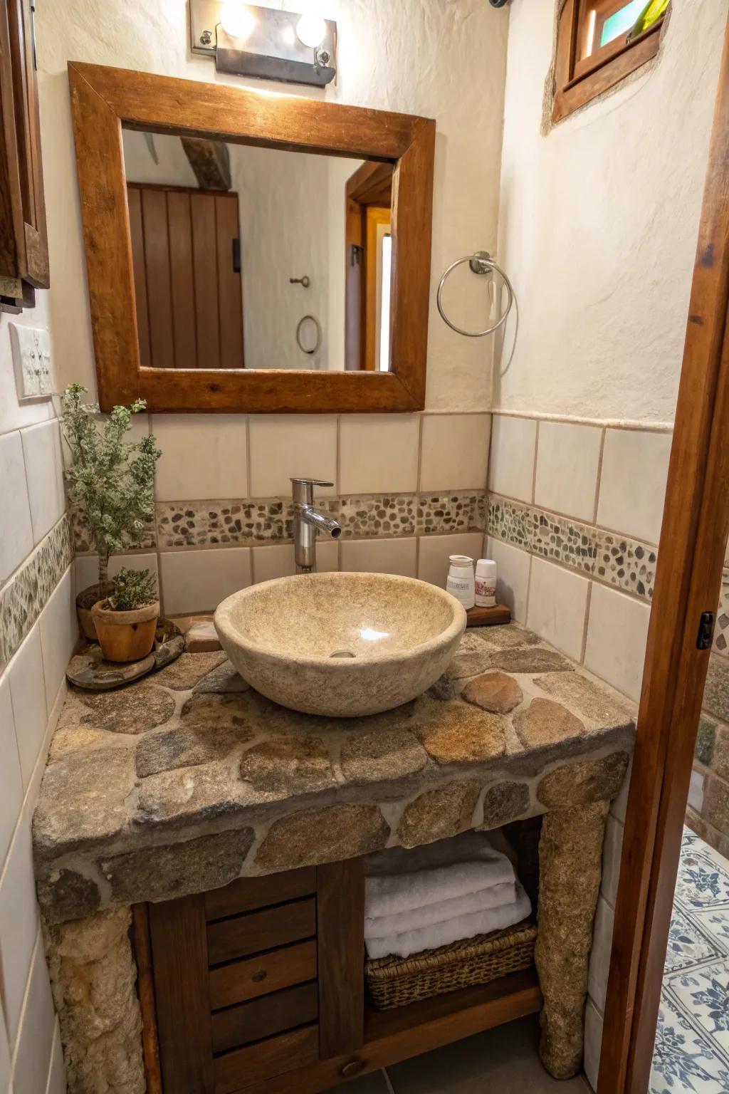 Raw materials offer a genuine sensation.