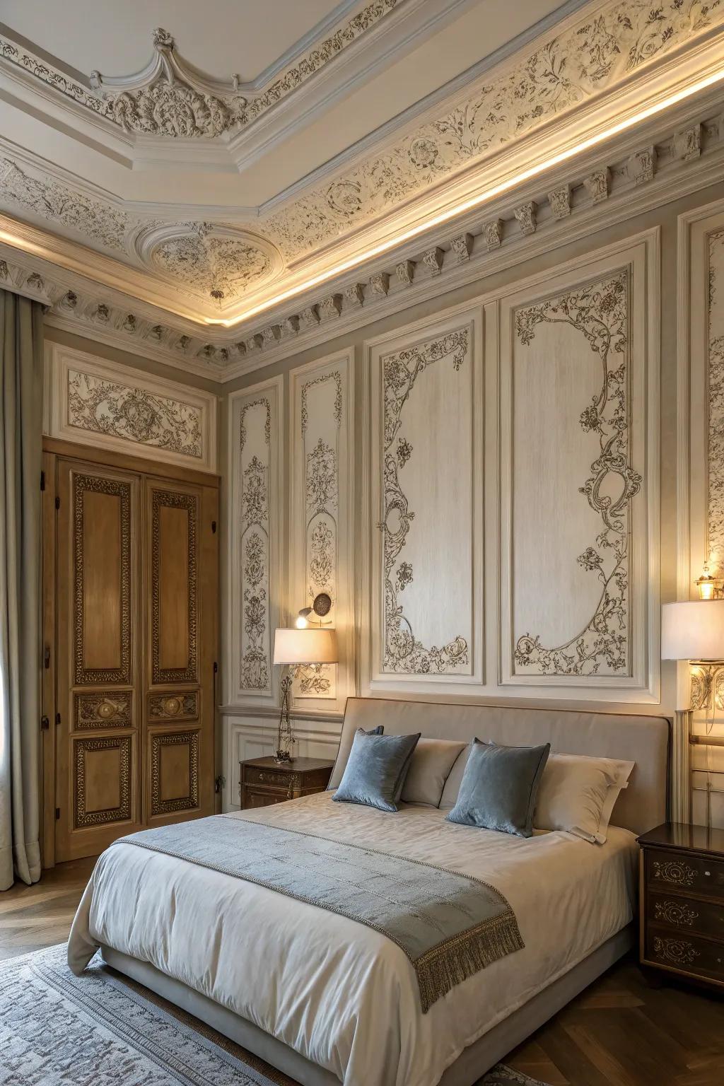 Decorative moldings enrich a space with architectural appeal and visual depth.