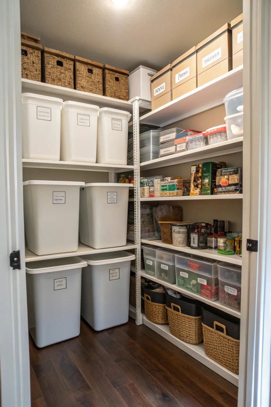 Using high and low spaces guarantees that no space is wasted.