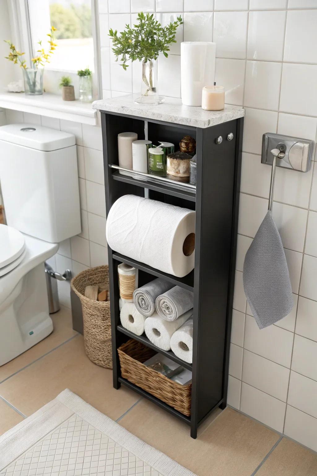 Blend functionality with style using multipurpose storage.