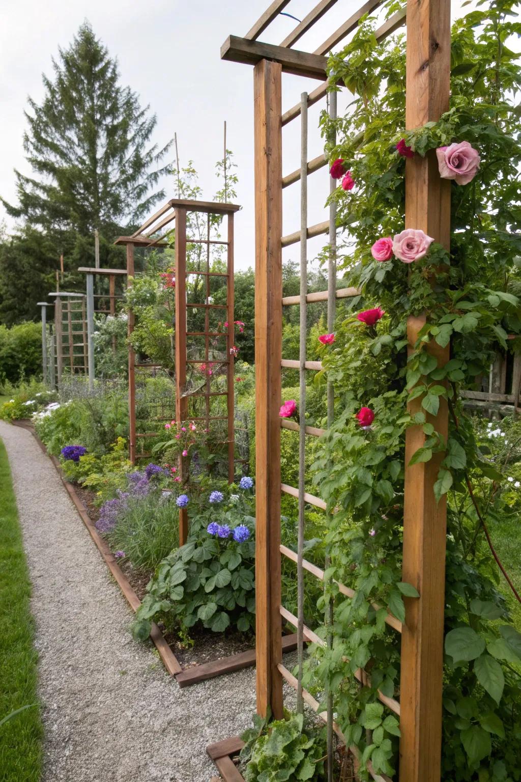 Scrutinize differing substances for your trellis.