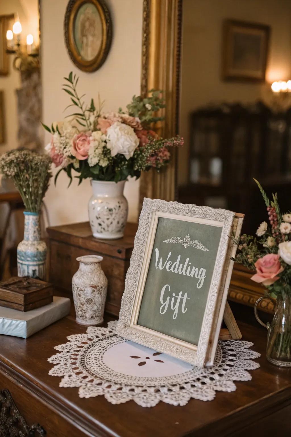 An old-fashioned surround infuses a nostalgic charm.