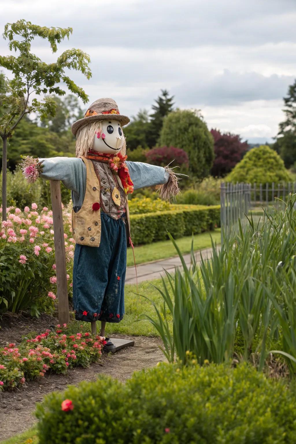 A cultural symbol scarecrow igniting pop culture.