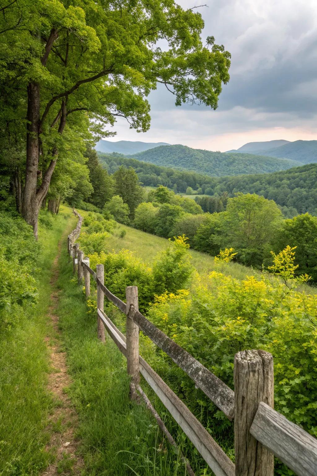 Fences that fluidly connect with nature cultivate harmonious outdoor spaces.
