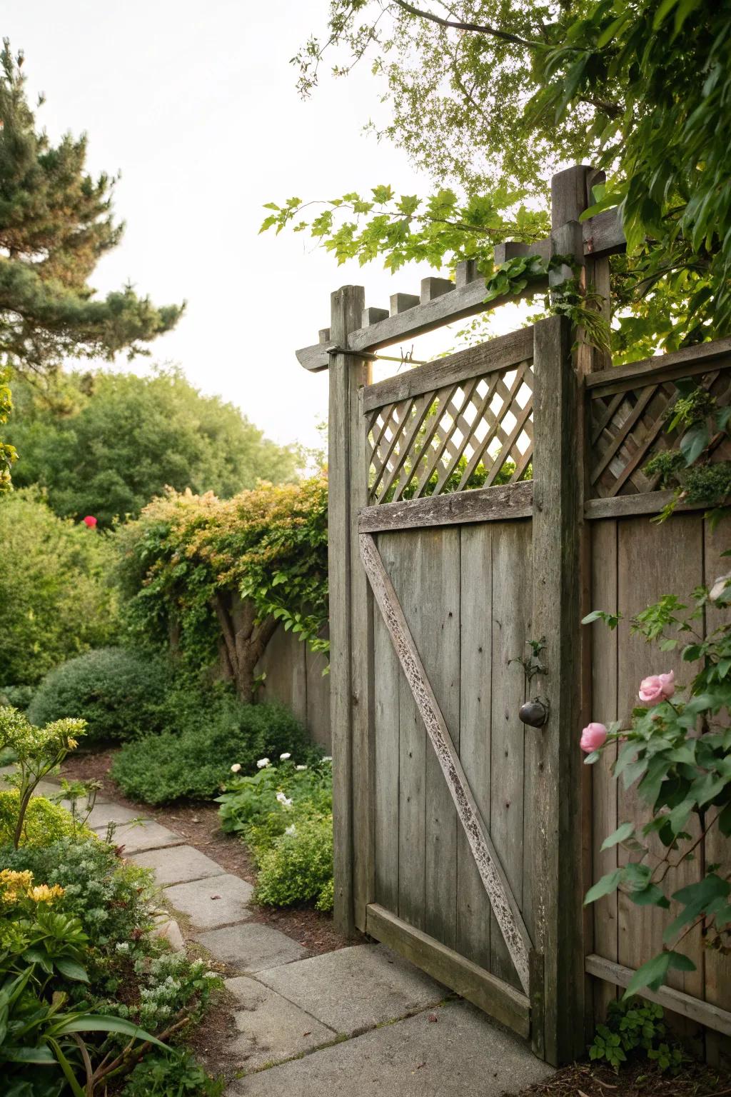 Lattice-topped gates strike a balance between style and privacy.