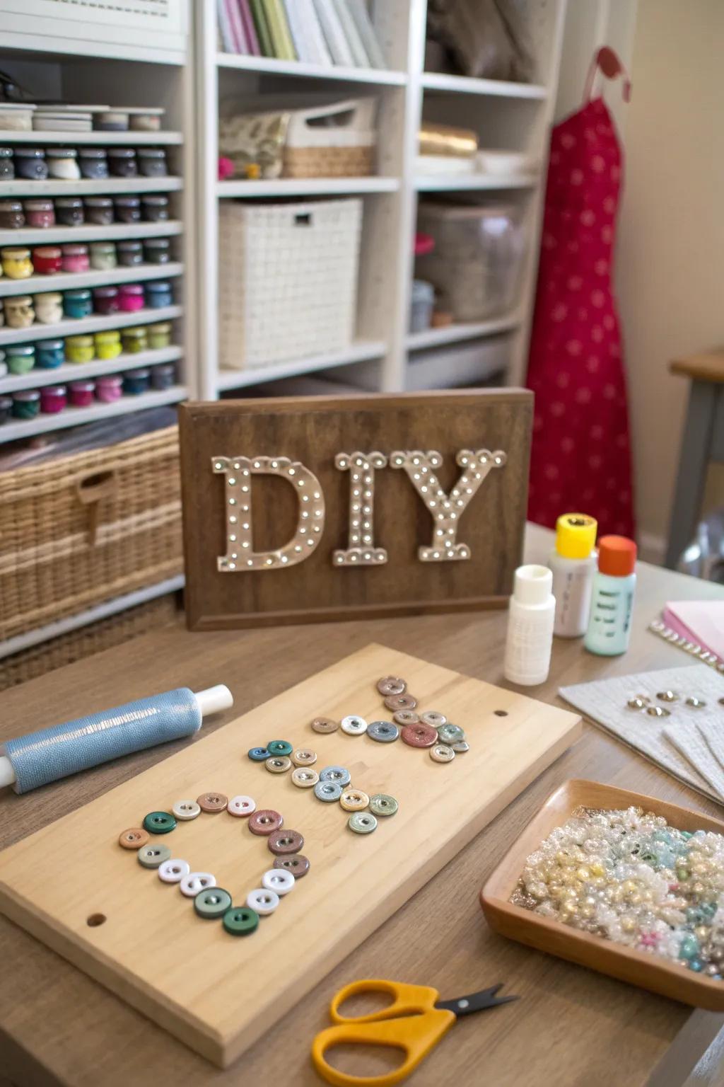 DIY projects uniquely personalize your space.