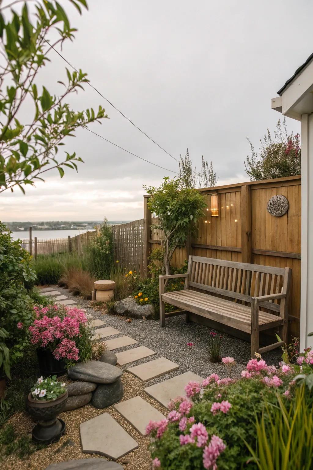 A peaceful mindfulness nook for unwinding and contemplation.