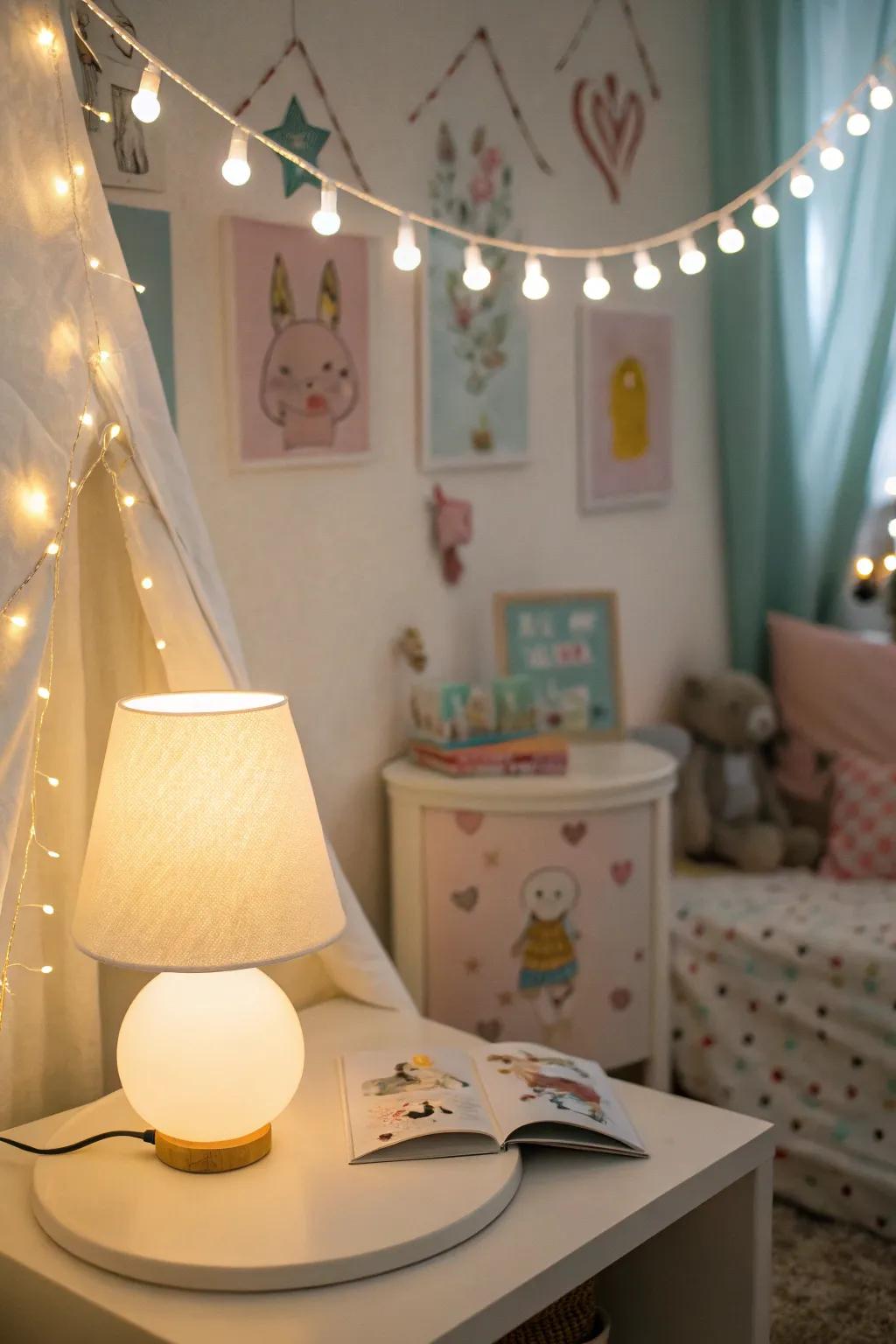 Subtle lighting fosters a cozy, welcoming ambiance.