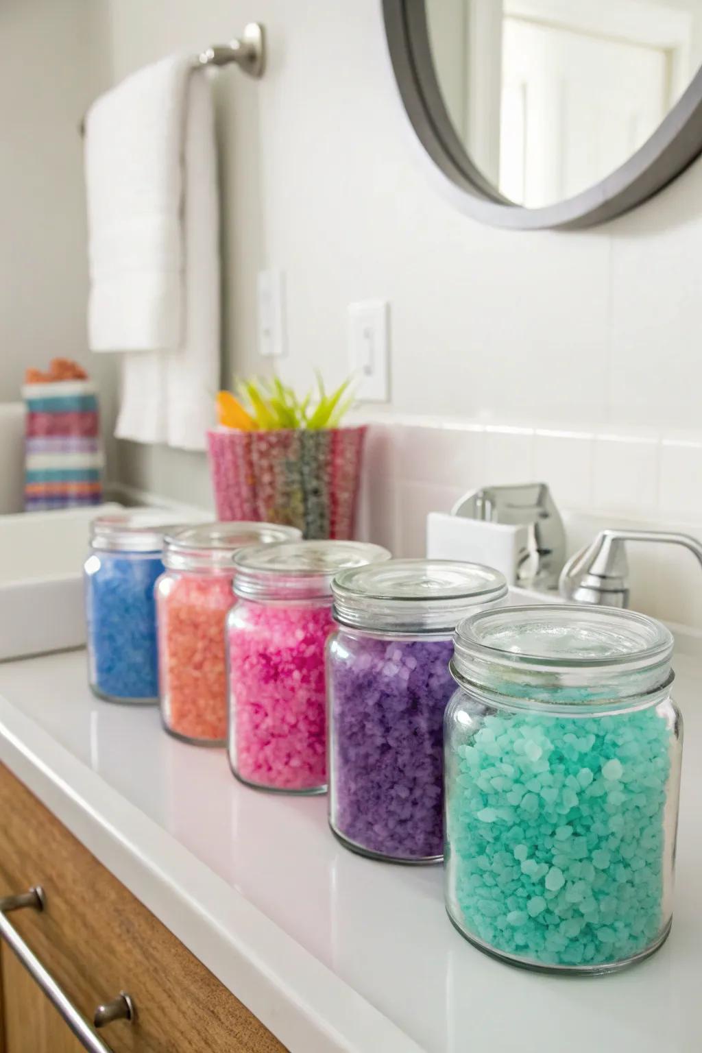 DIY soak crystals for a luxurious at-home spa experience.