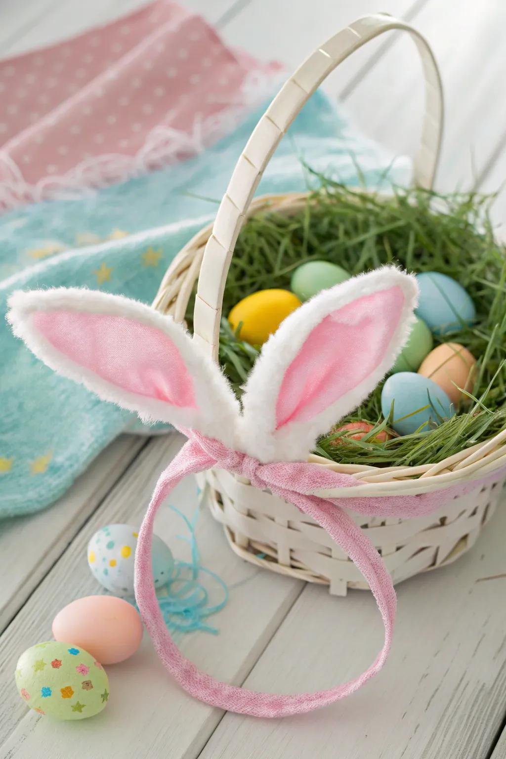 Bunny ears promising boundless charm and joyful recollections.