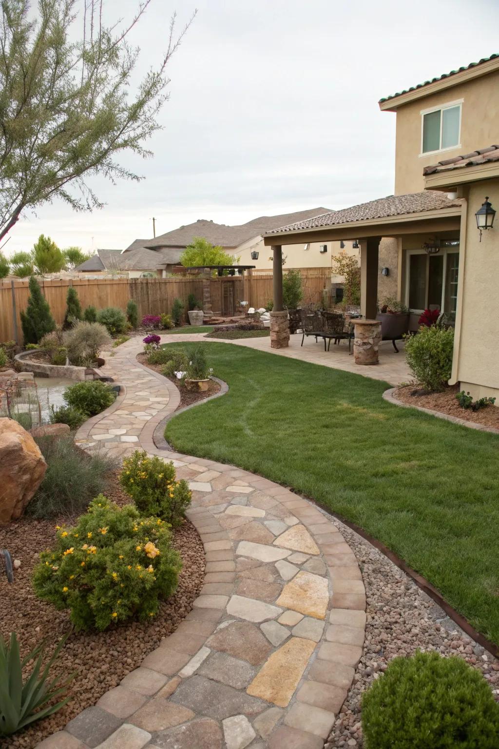 Stylish pathways contribute structure and beauty to your landscape.