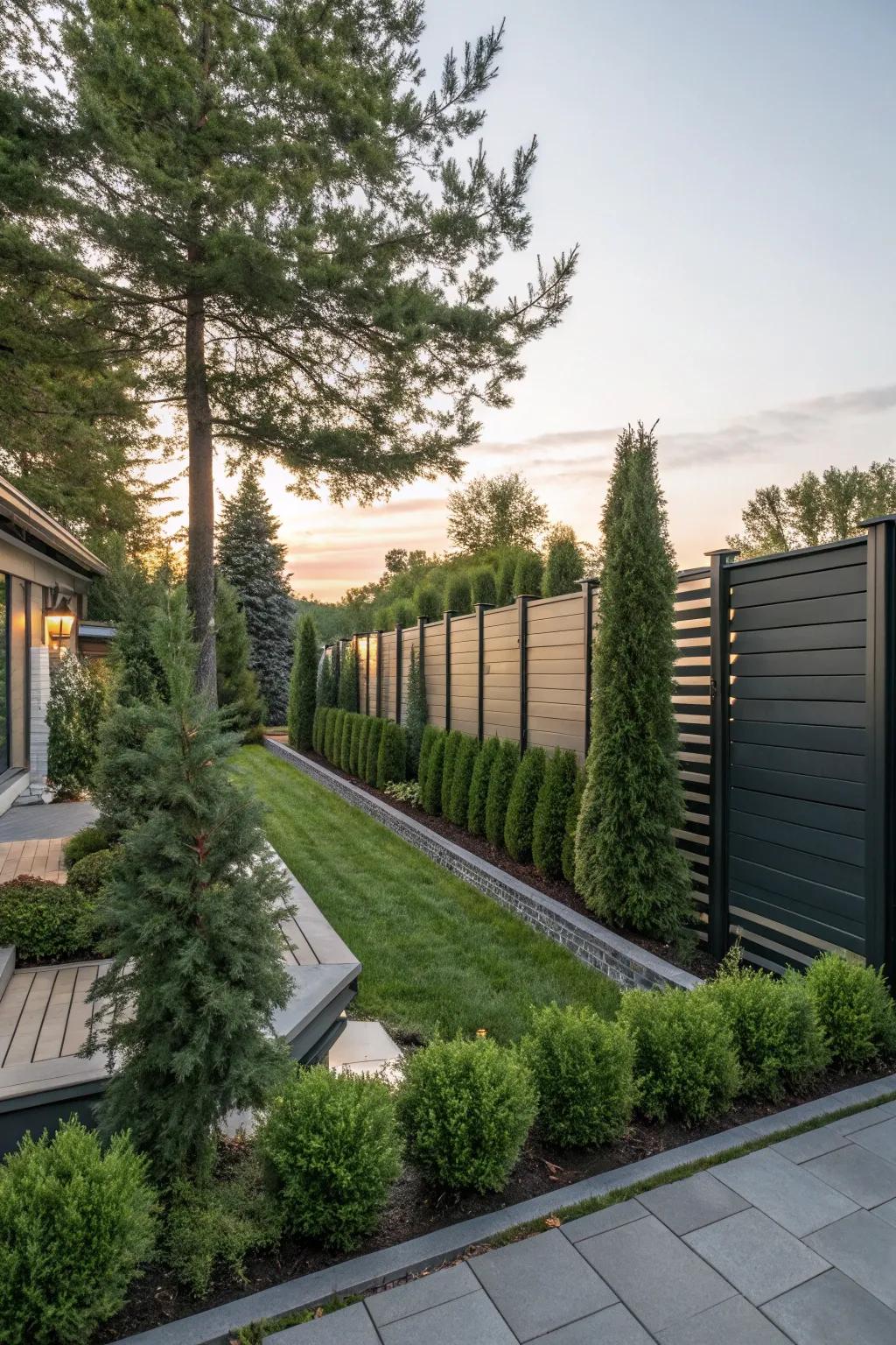 Isolation paneling brings a dash of solitude to your backyard sanctuary.