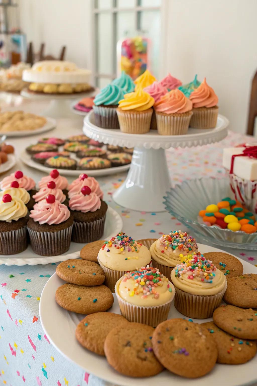 An enchanting hands-on sweet station ready for guests, promoting interaction and personalized fun.