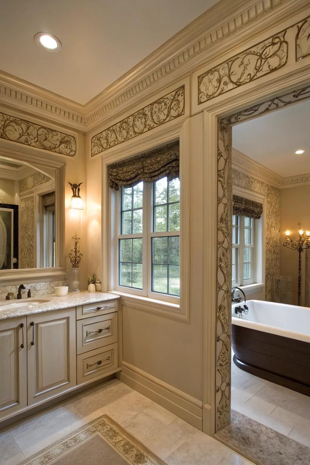 Ornamental trim adds distinctive personality and bespoke style.