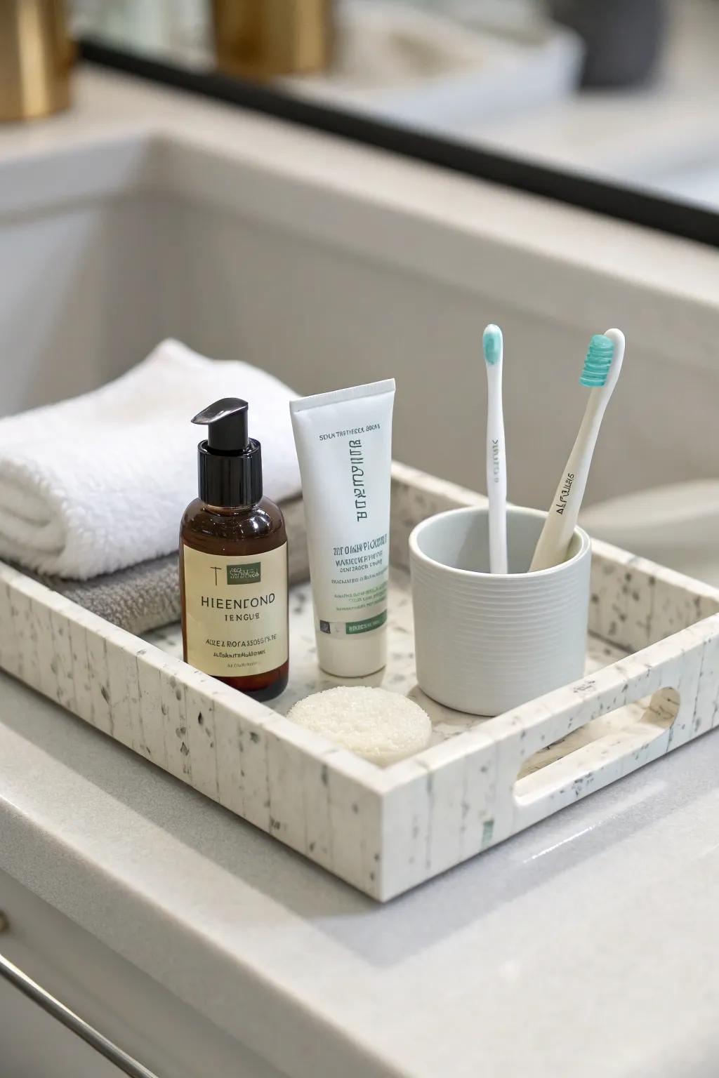 Basic designs create a calm and uncluttered area.