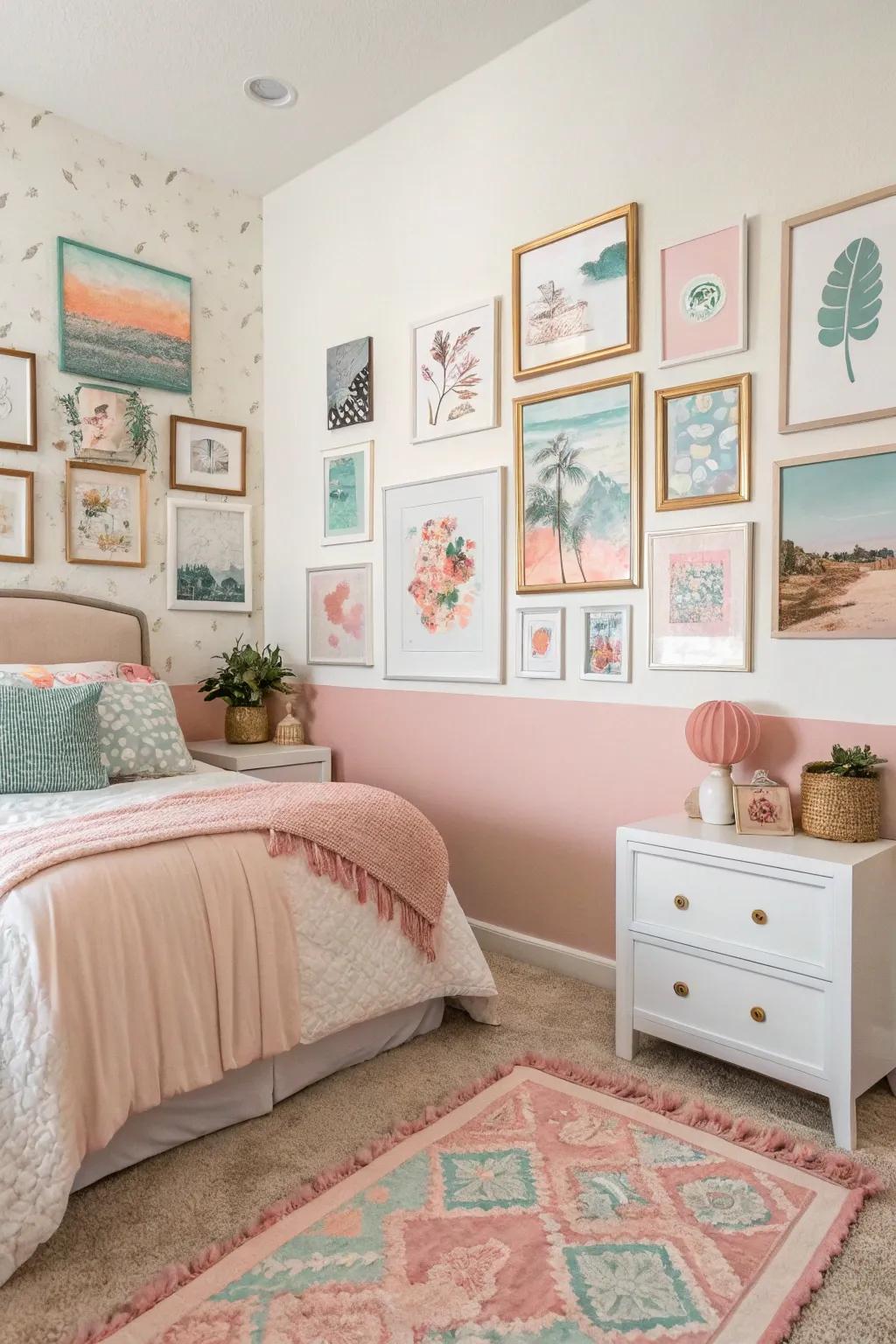 Elegant accents bring character and cohesion to the area.