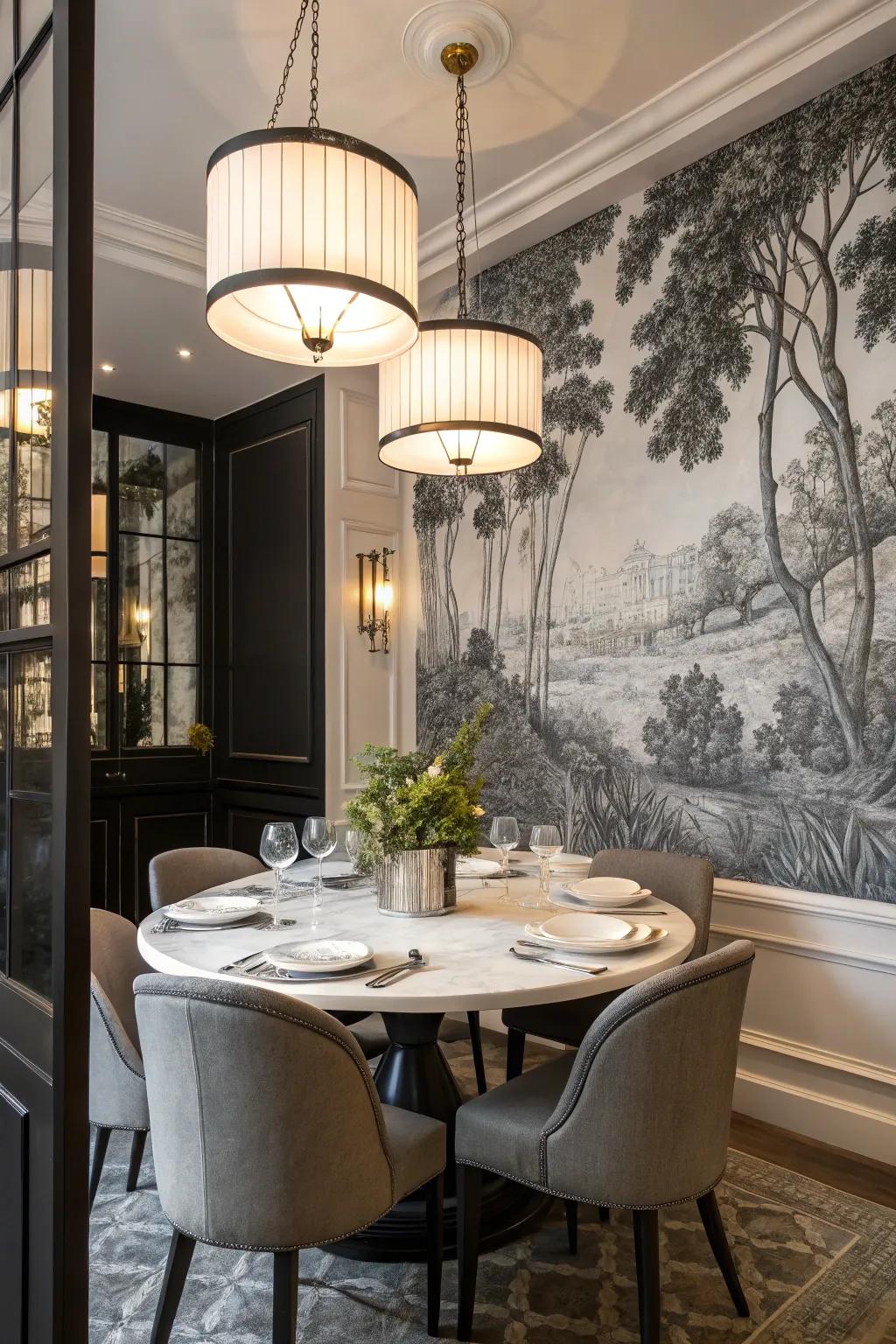 A unique large-scale artwork can transform your barrier into a captivating artistic manifestation.