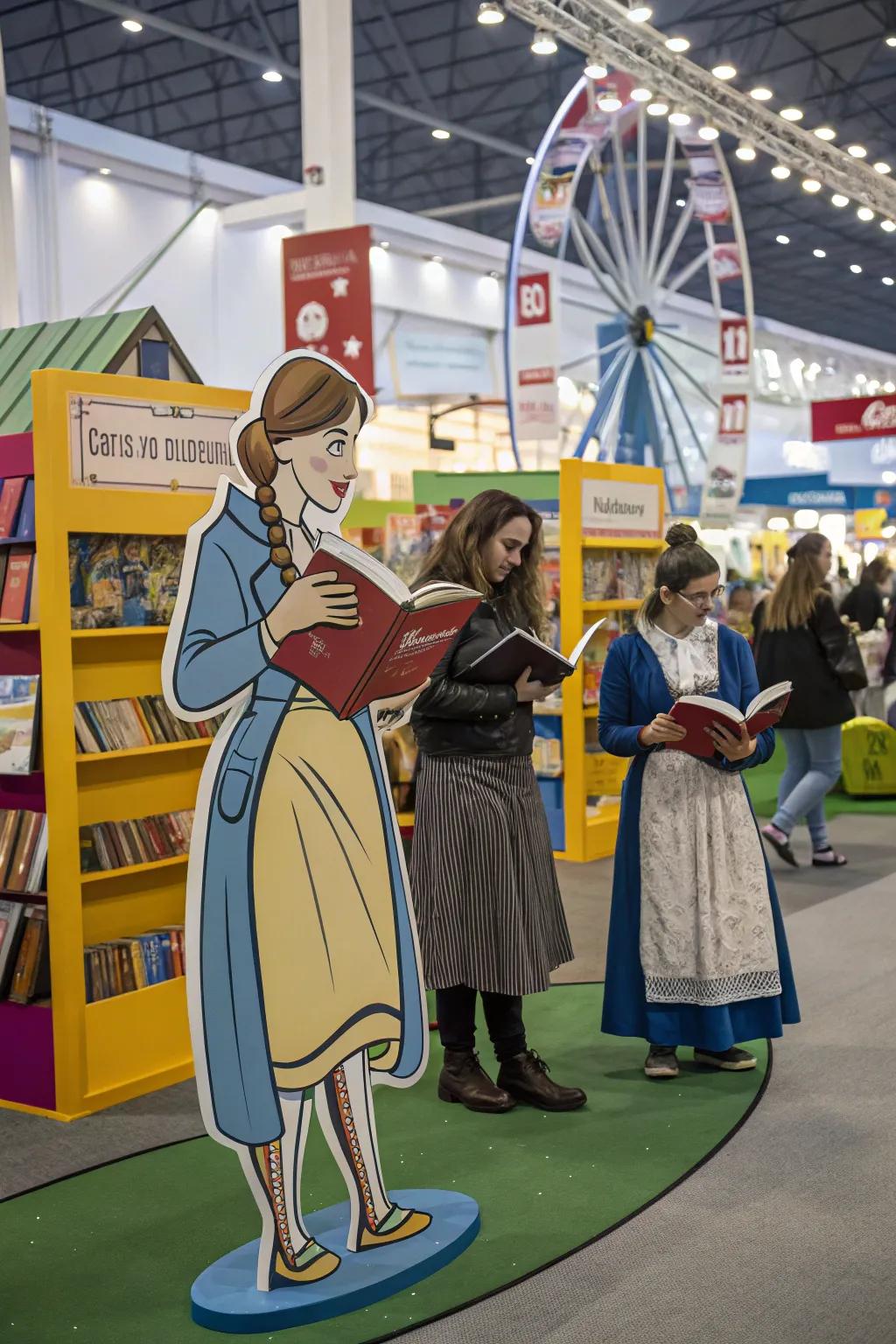 Cherished book personalities come to life with life-size figures.