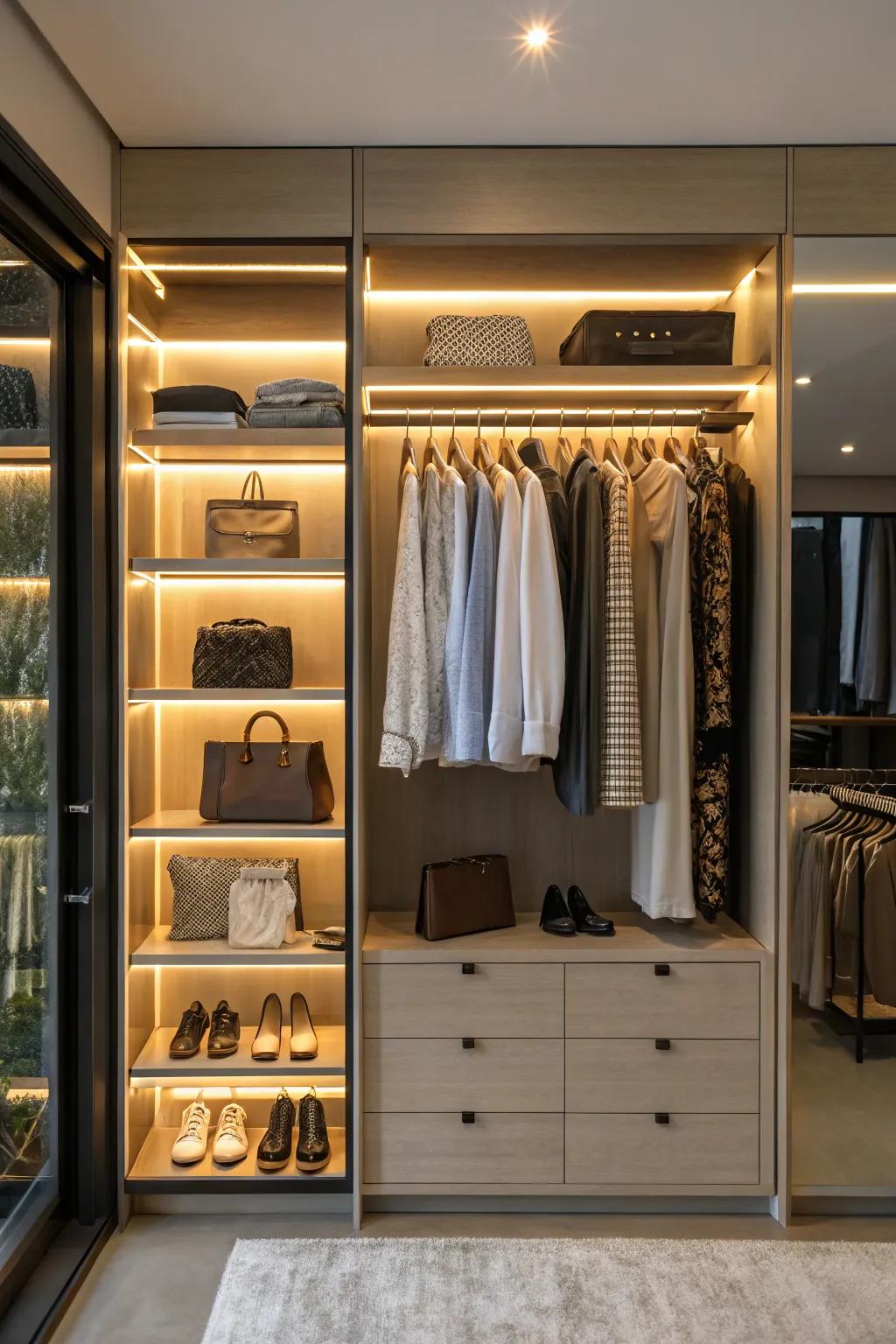 Task lighting enriches both ambiance and visibility.