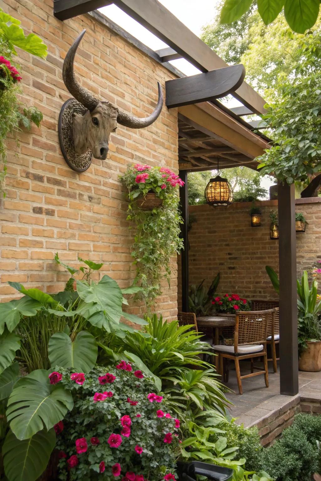 With countryside decor, improve your outdoor spaces.